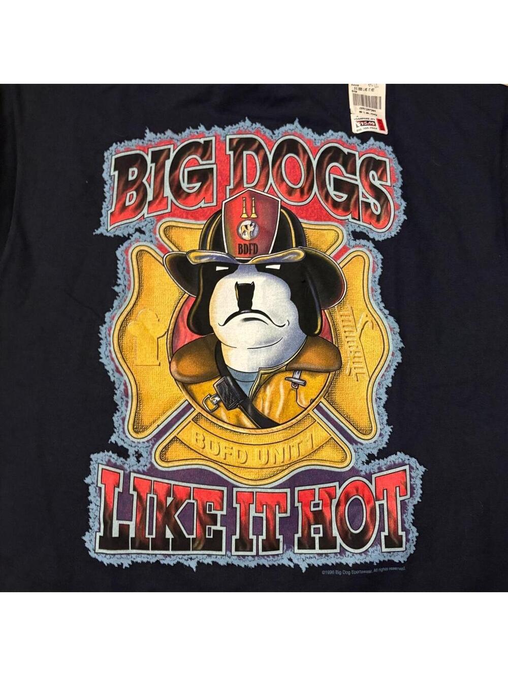 Fire Vintage Big Dogs t-shirt dog graphic